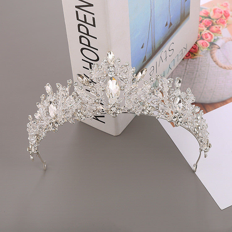 Bridal Crown Alloy Hand-beaded Upscale Tiara