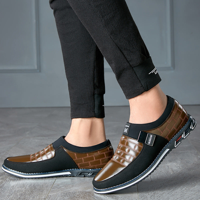 Casual Leather Shoes Without Laces