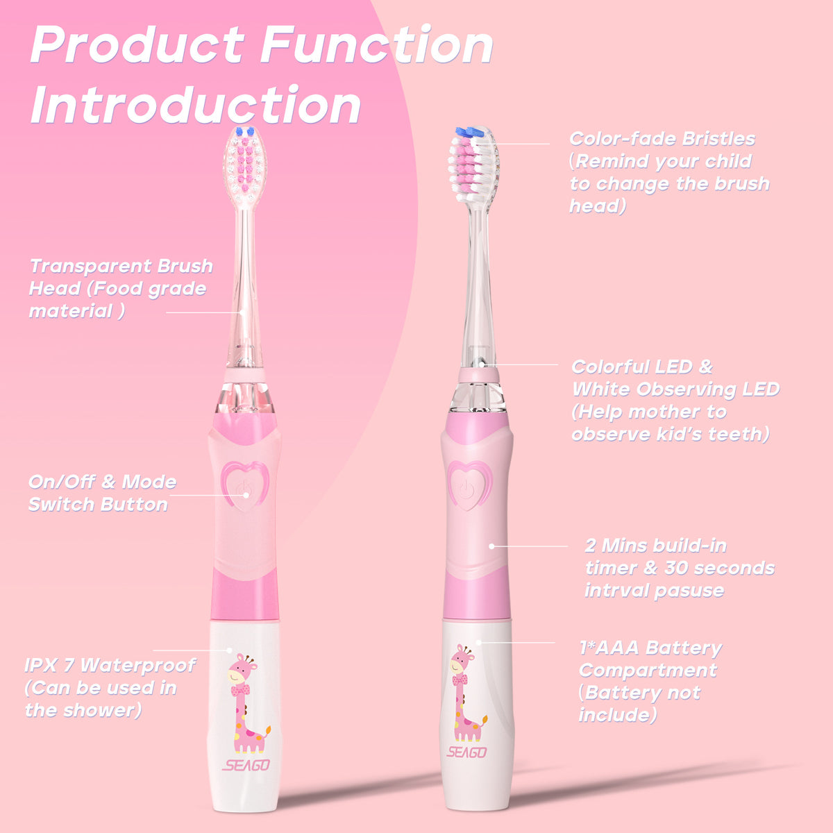 Children's Cartoon Soft Bristle Smart Automatic Toothbrush