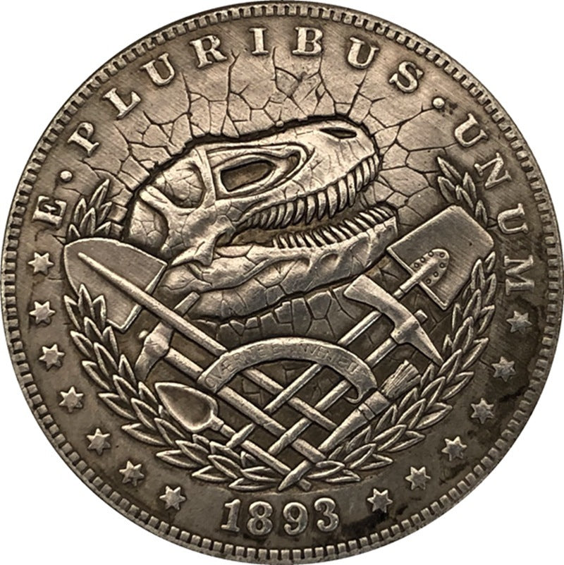 Antique Silver Dollar American Morgan Bum Coin