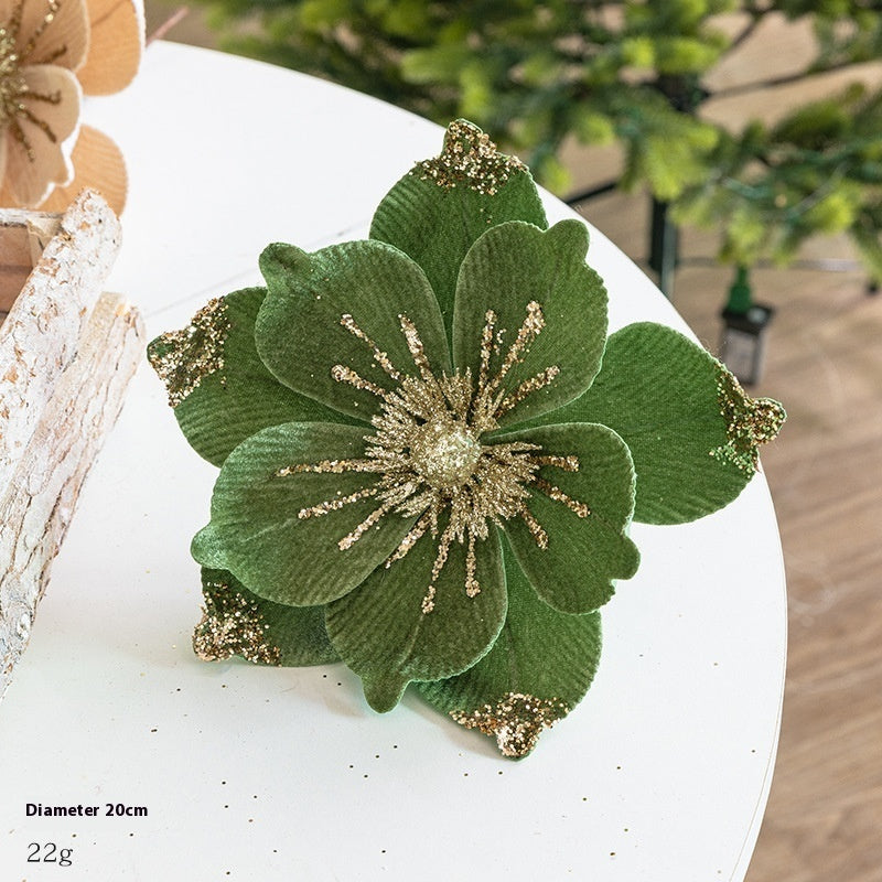 Flannel Flowers Christmas Tree Decoration