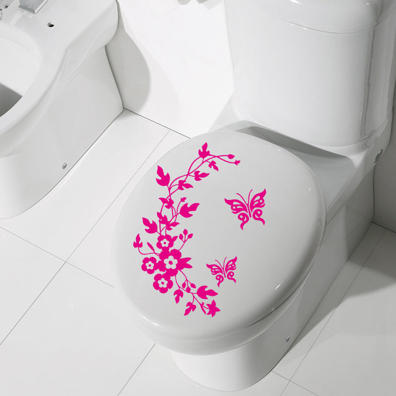 Pansy Rattan Happy Day Toilet Sticker