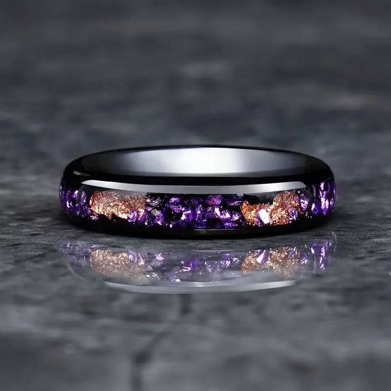 Purple Gold Foil Stainless Steel Classic Combination