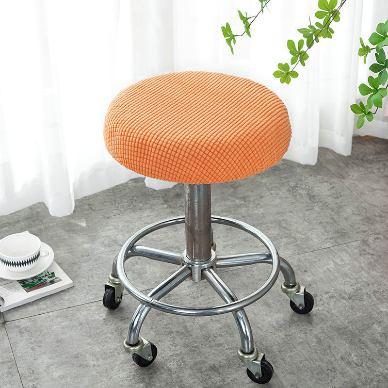 Round Stool Cover Swivel Chair Cover Round Bar Beauty Salon Chair Cover