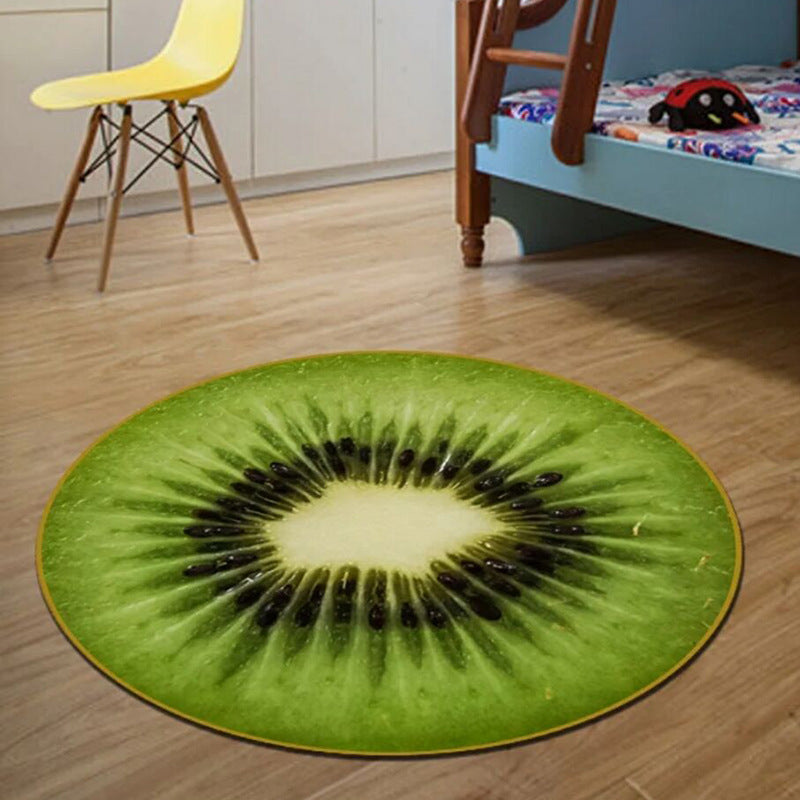 3D Super Soft Cartoon Round Rug Living Room Yoga Mat