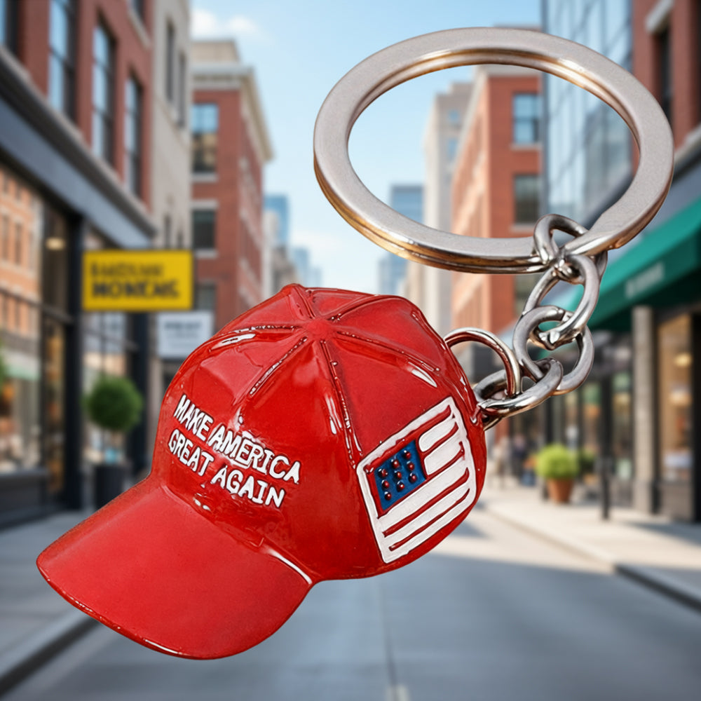 6PCS Trump Redcap Keychain Pendant Hanging Ornament