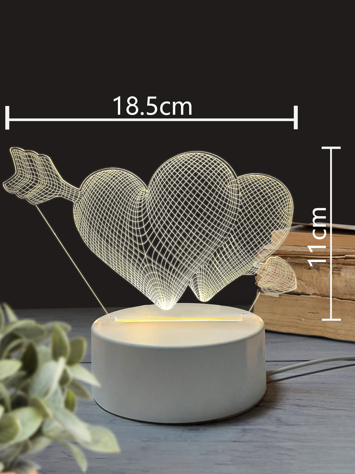 3Dd Small Night Lamp LED Light USB Light Luminous Ambience Light Bedroom
