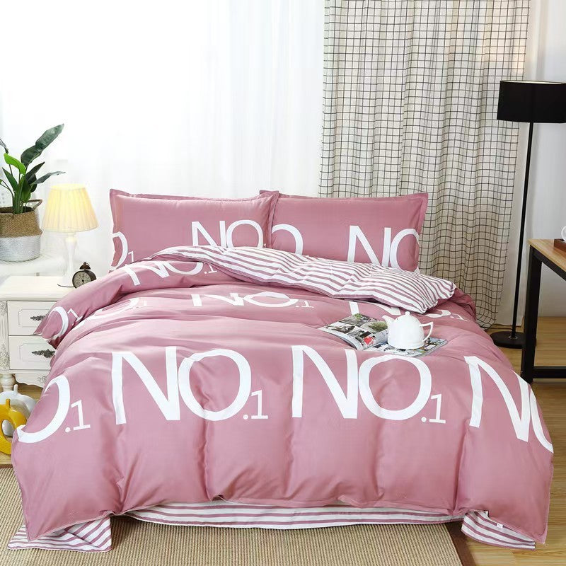Bedding Pillowcase-Piece Quilt Cover Bed Four Piece Set