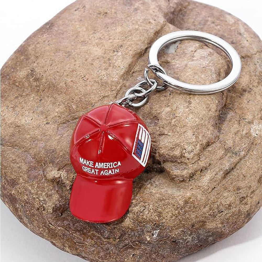 6PCS Trump Redcap Keychain Pendant Hanging Ornament