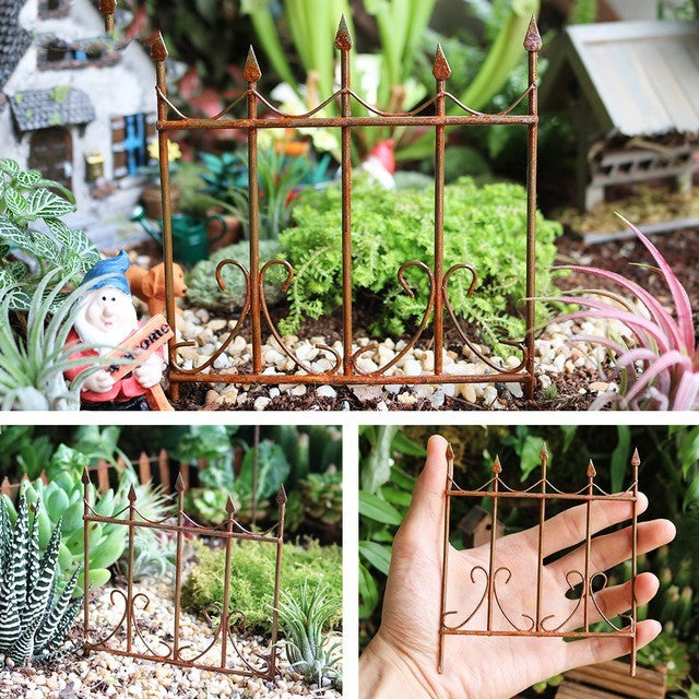 Miniature Rusty Standing Birdcage With Birds Rustic Vintage