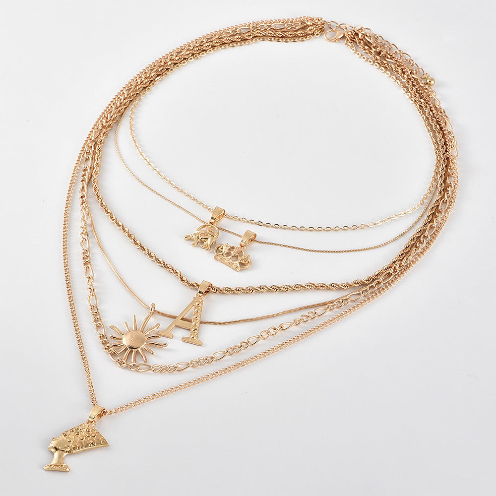 Crown Sun Women's Necklace