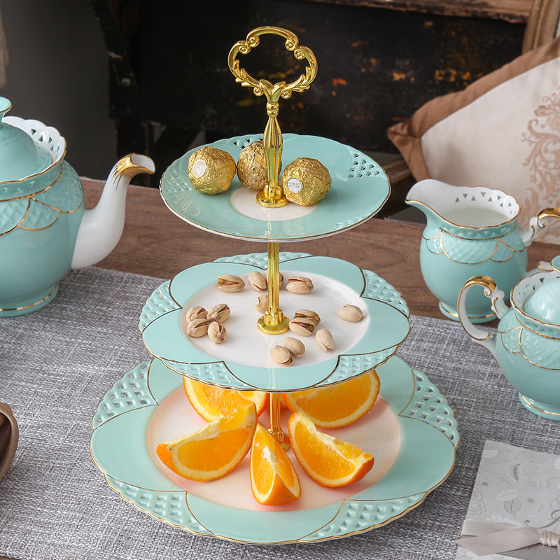 Coffee Cup And Saucer Set Ceramic Light Luxury Bone China Flower Tea Cup And Tray