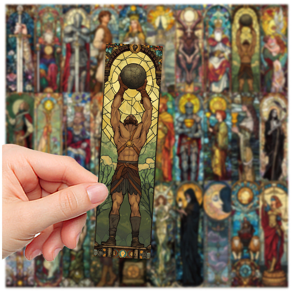 Portable Home 30 Painted Glass Tarot Bookmark