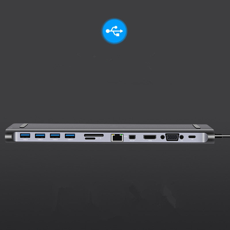 Type-C Hub Dock 12 In 1 Usb-c HD Extended Hub