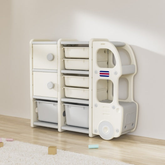 Organizer Large Capacity Bookshelf Cartoon Locker Baby Storage Cabinet