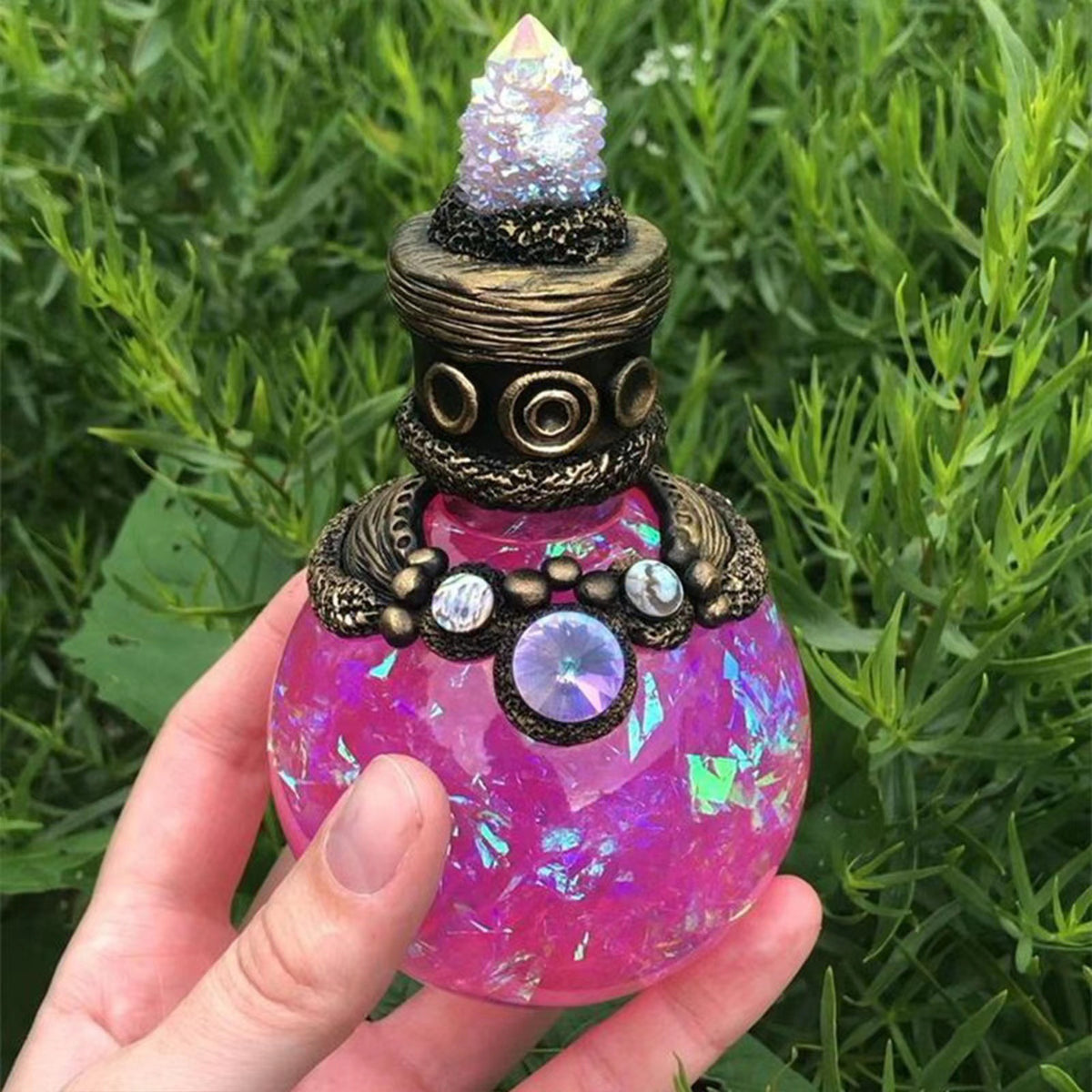 Creative Mermaid Halo Magic Moon Bottle