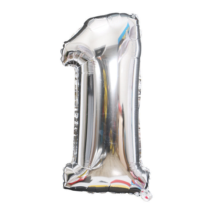 32-inch Digital Balloon Birthday Party Wedding Wedding Decoration Layout Floating Empty Aluminum Film Balloon
