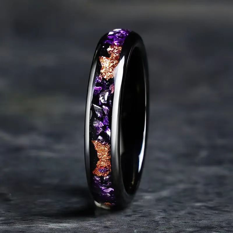 Purple Gold Foil Stainless Steel Classic Combination