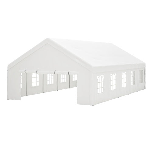 20x32FT Party Tent Heavy Duty, Large Wedding Event Shelters With 3 Storage Bags & Removable Sidewalls, Outdoor Canopy Gazebo Commercial Tents For Parties Carport Camping Garden Patio