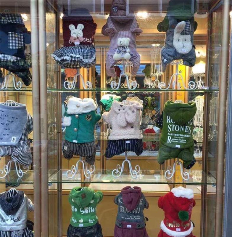 Pet Hanger Dog Clothes Display Rack Metal Rack