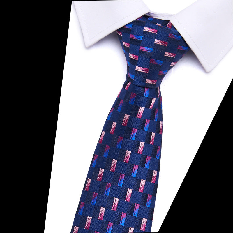 Men's Business Tie Wear Professional Suit Polyester Yarn