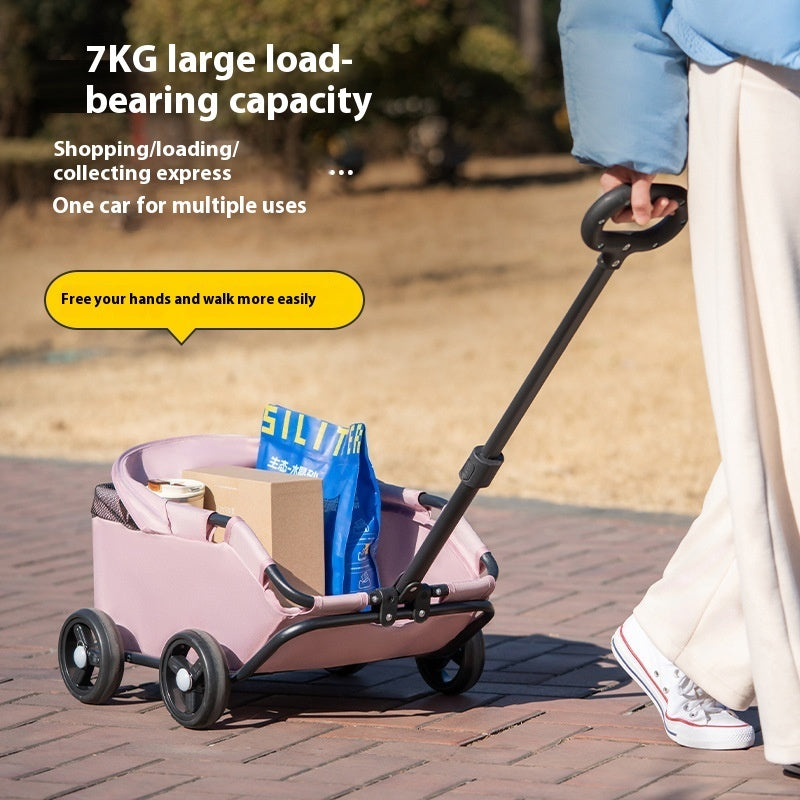 Small Pet Cart Portable Foldable Outdoor