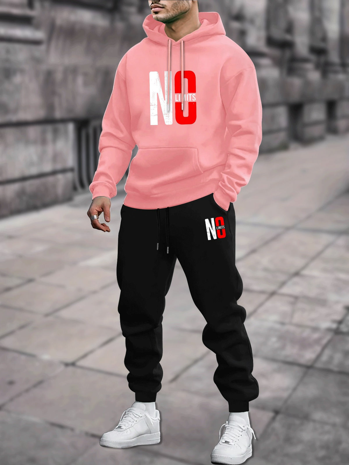 Leisure Sports Sweater Sweatpants Men's Suit