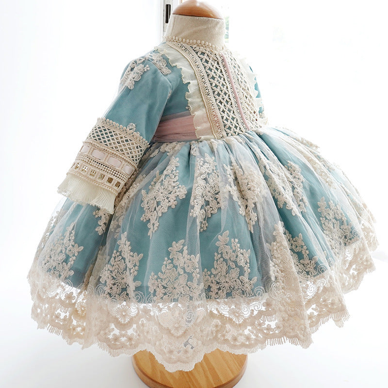 High-End Children's Clothing Girls Princess Luxury Three-Piece Dress