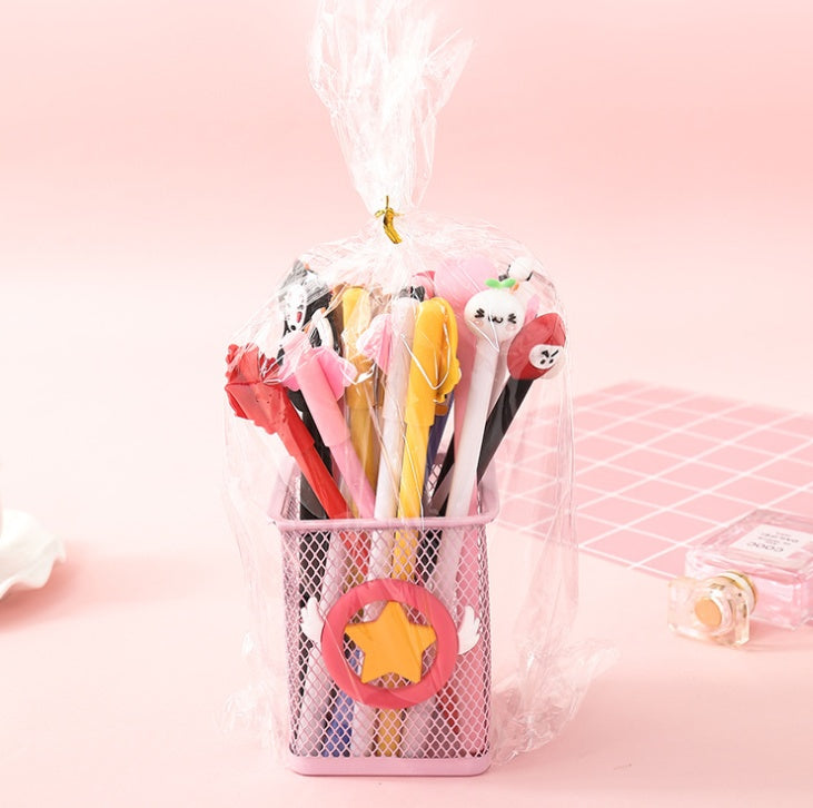 Korean Girl Heart Stationery Gift Bag Set Creative Boys And Girls Cartoon Gel Pen Prize