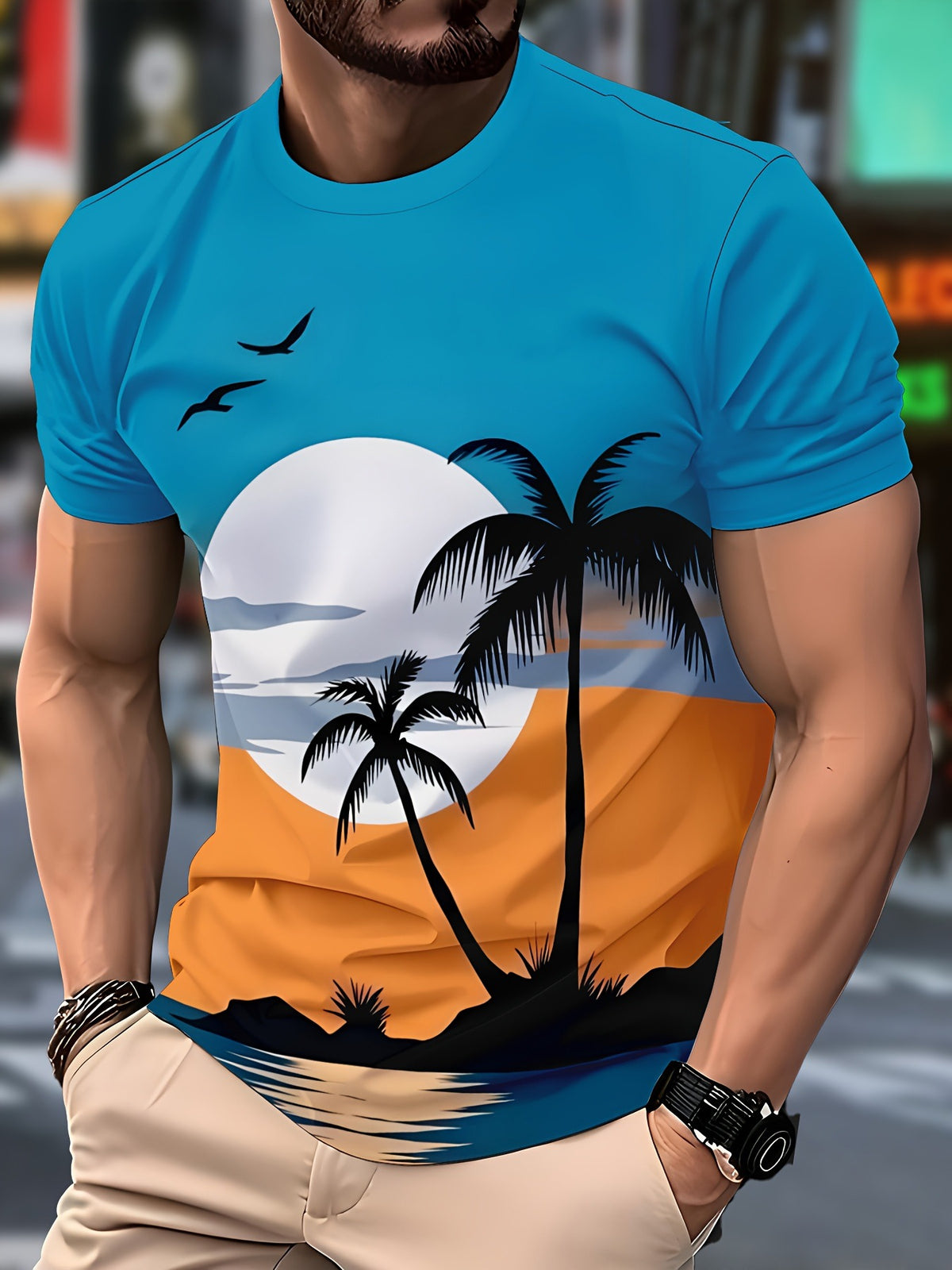 Mens Casual Stylish And Minimalist Summer Short-Sleeve Shirt