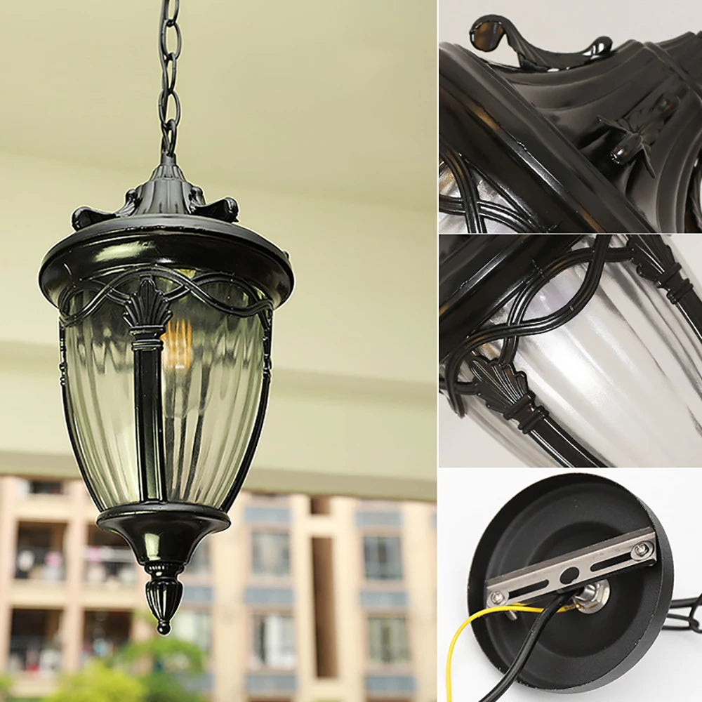 Outdoor Waterproof LED Chandelier Corridor Aisle Garden Lamp