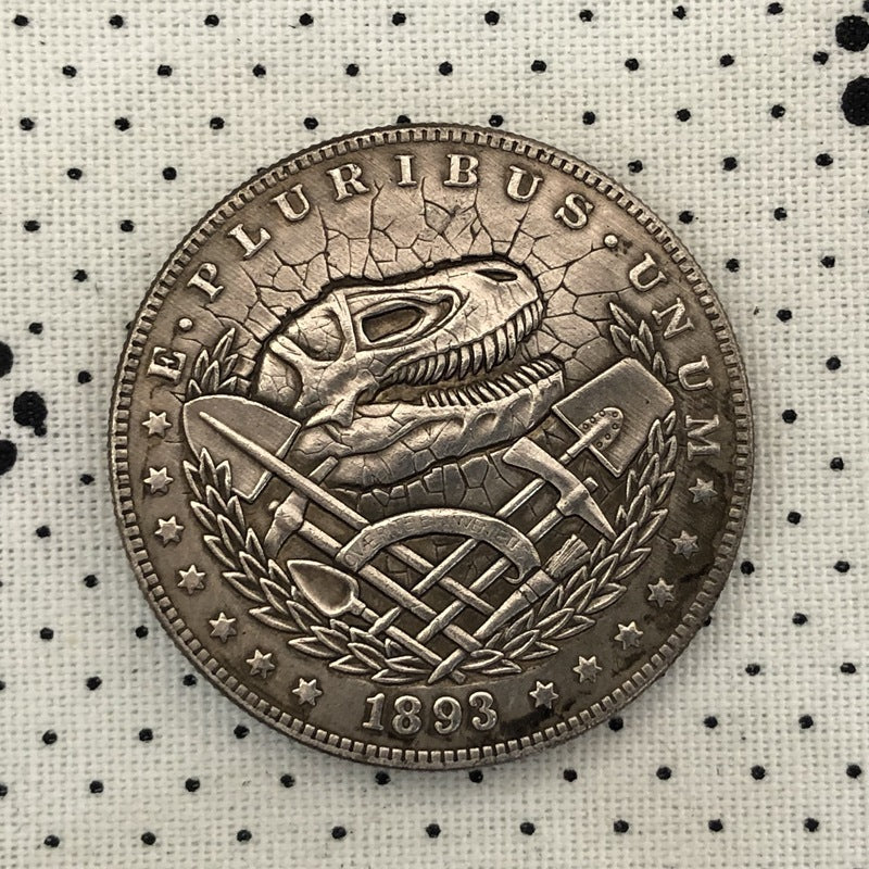 Antique Silver Dollar American Morgan Bum Coin