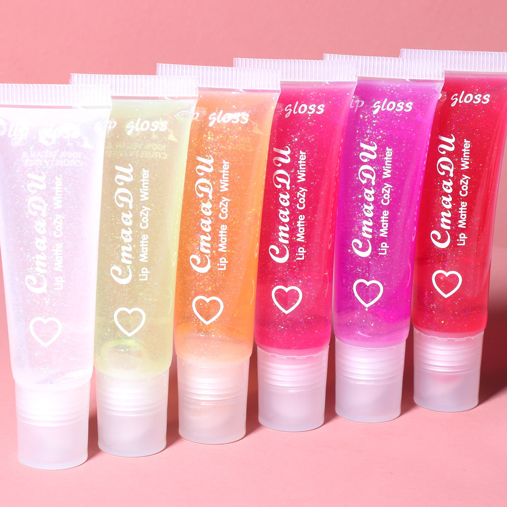 6 Colors Pure Transparent Moisturizing Lip Glaze