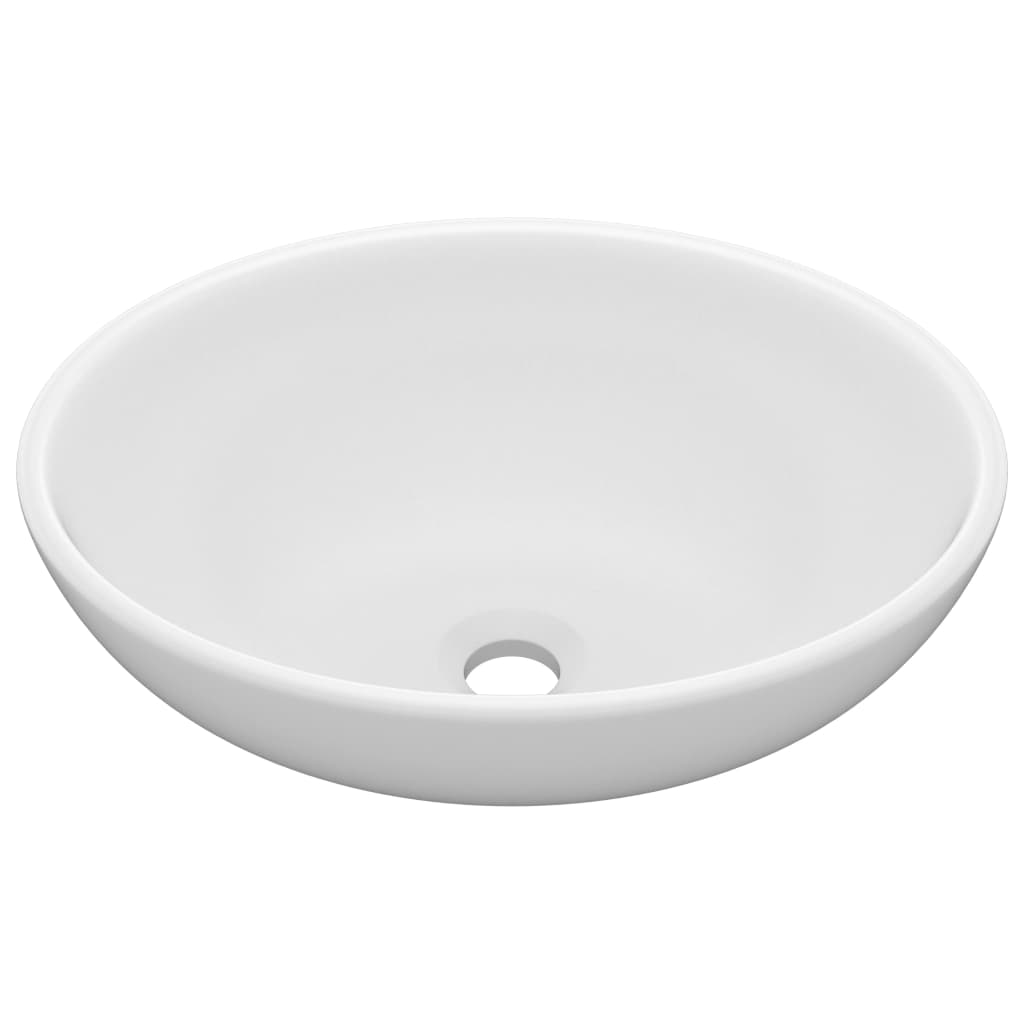Luxury Oval Washbasin Matte Ceramic Luxury