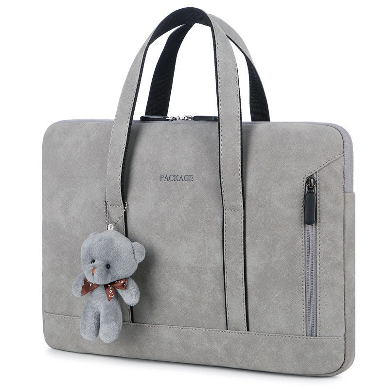 Waterproof PU Leather Briefcase Laptop Bag For Women Business Handbag 13.3 14 15.6 Inch For Macbook Pro 13 15 Case Notebook Bag