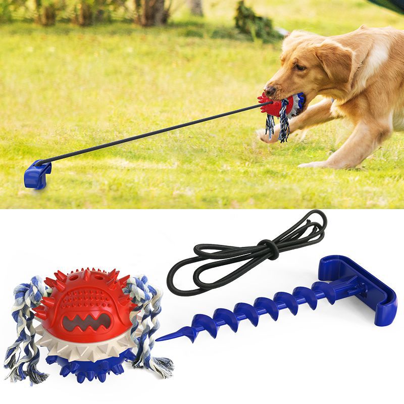 Pet Trainer Dog Toy Outdoor Rope Ball