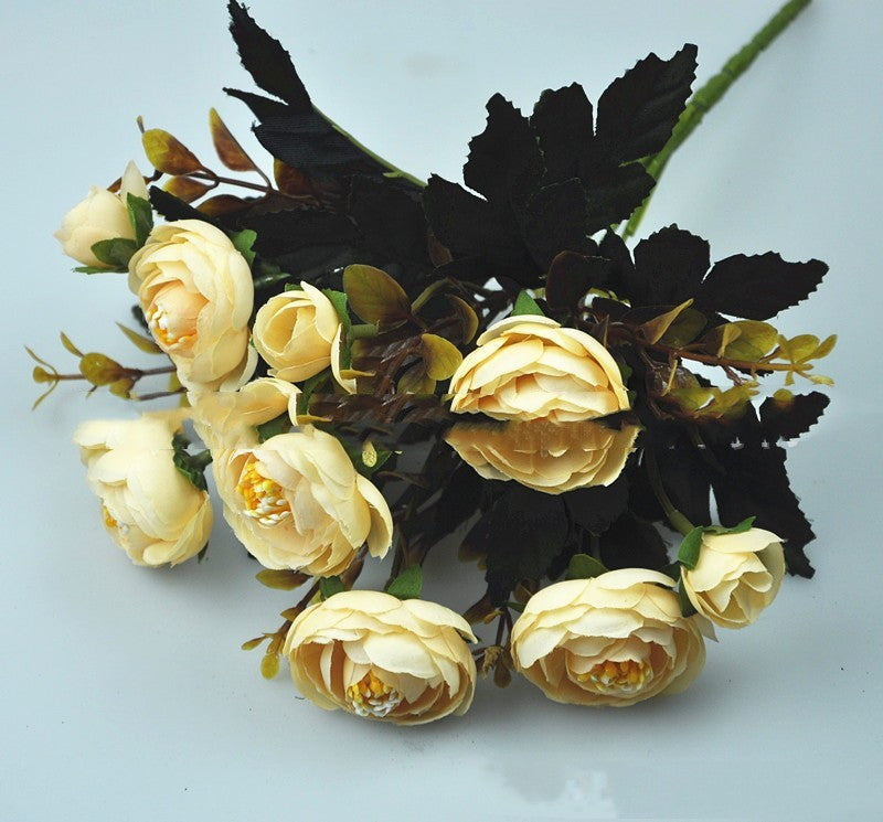 Artificial Bouquet Camellia Rose Dining-Table Decoration