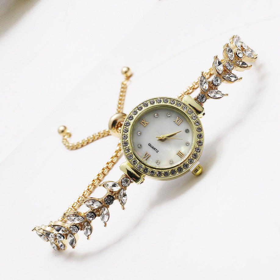 Simple Fashion Temperamental Bracelet Women's Watch Pull-out