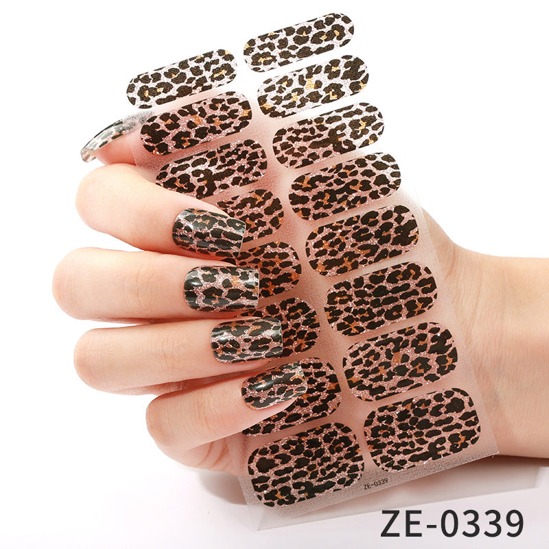 Gradient Onion Powder French Nail Applique Nail Stickers