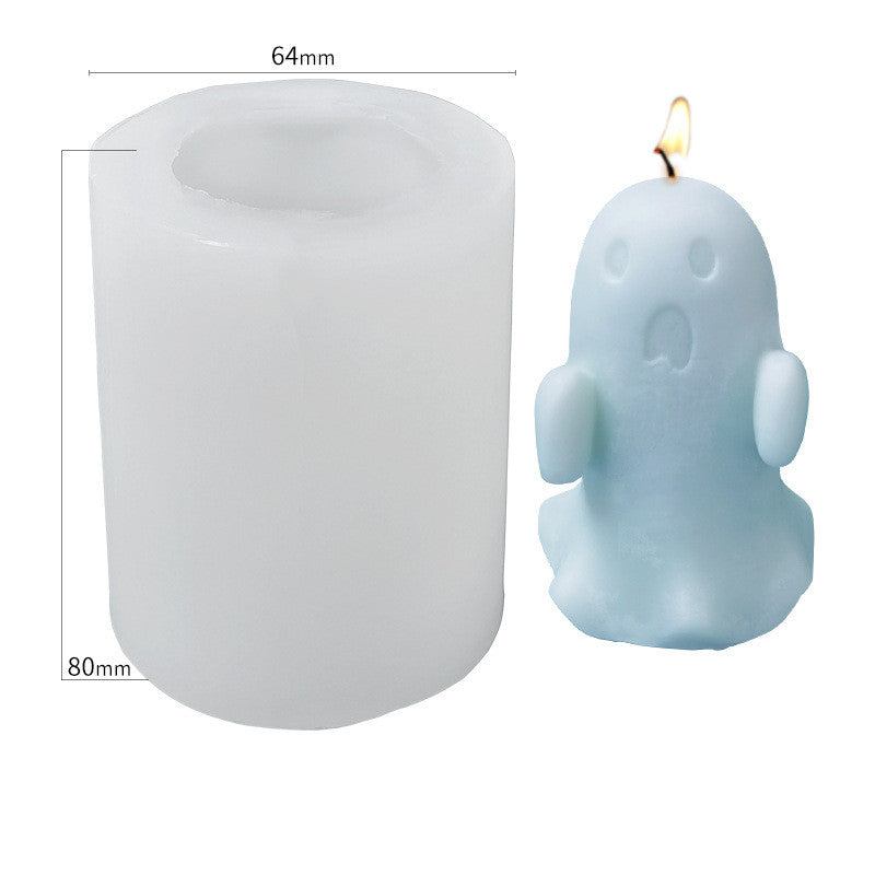 Ghost Groom Halloween Scented Candle Silicone Mold