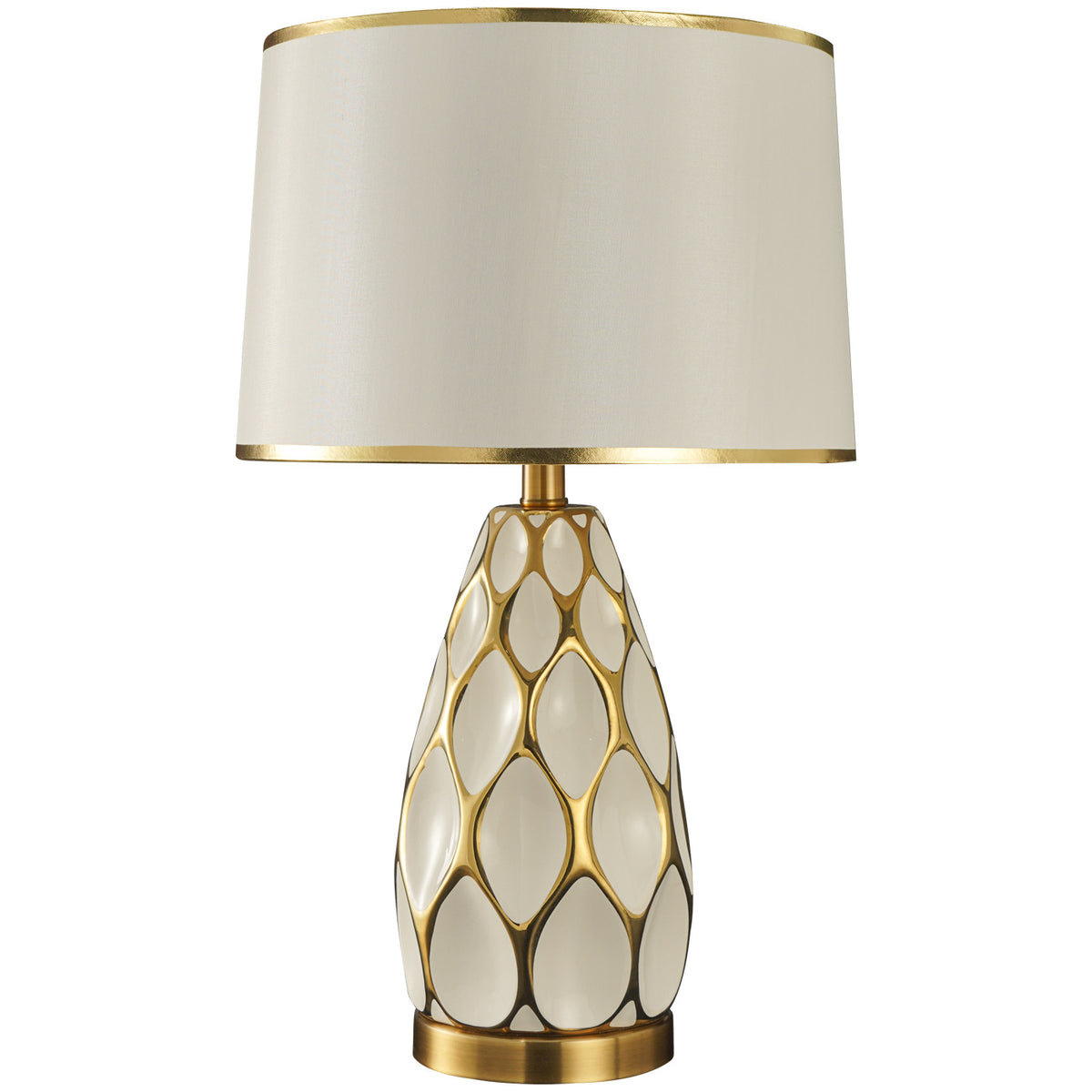 Modern Light-Luxury Creative Honeycomb Ceramic Table Lamp