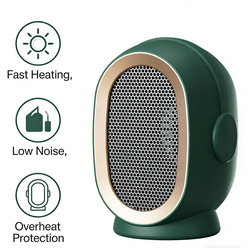 Mini Electric Fan Heater,800 Watts, Suitable For Offices And Homes