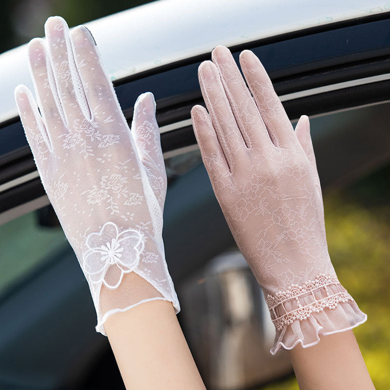 Gloves Female UV Protection Ice Silk Gloves