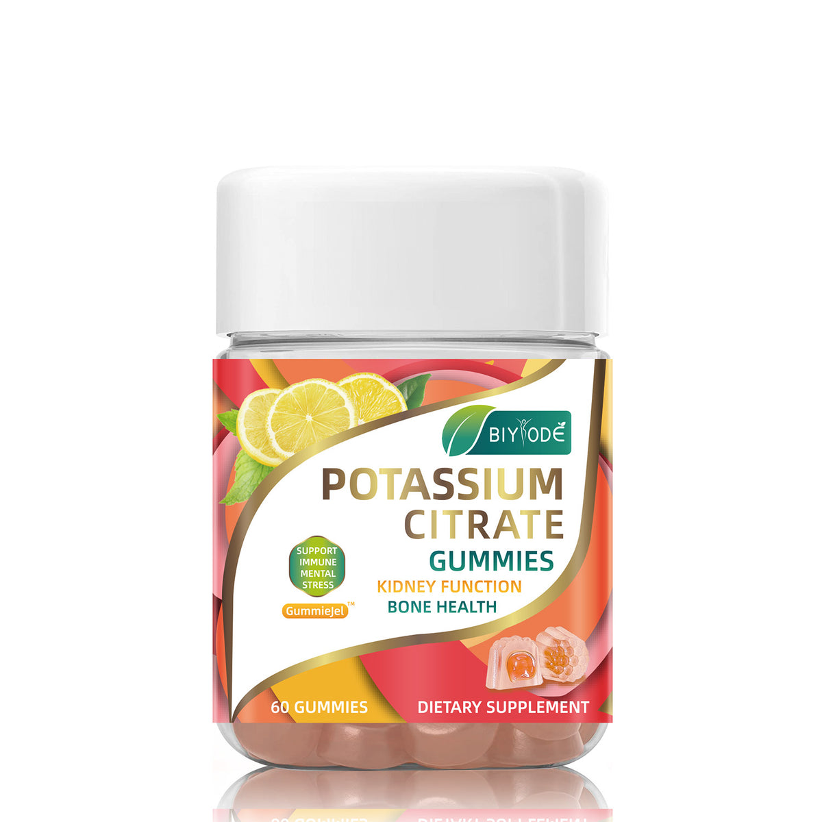 Biyode Potassium Citrate Supplement Natural Kidney Cleanse Health Support OEM ODM Custom Private Label Gummies