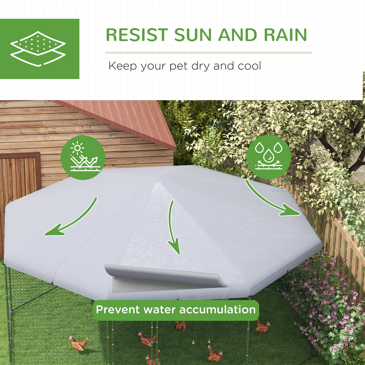 x Chicken Run for 19-25 Chickens with Cover