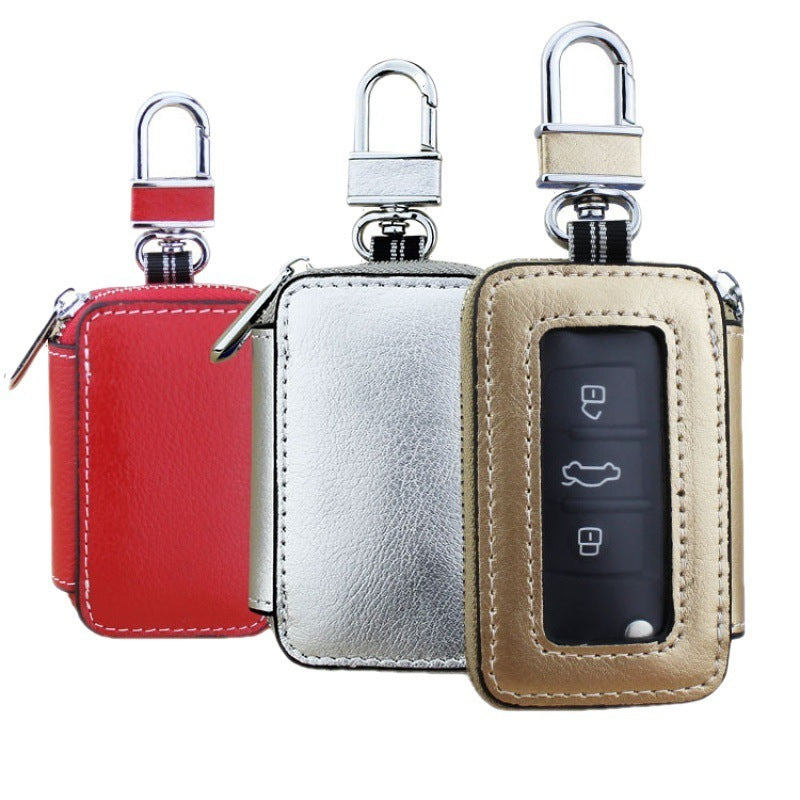 Cowhide Car Key Bag For Men And Women