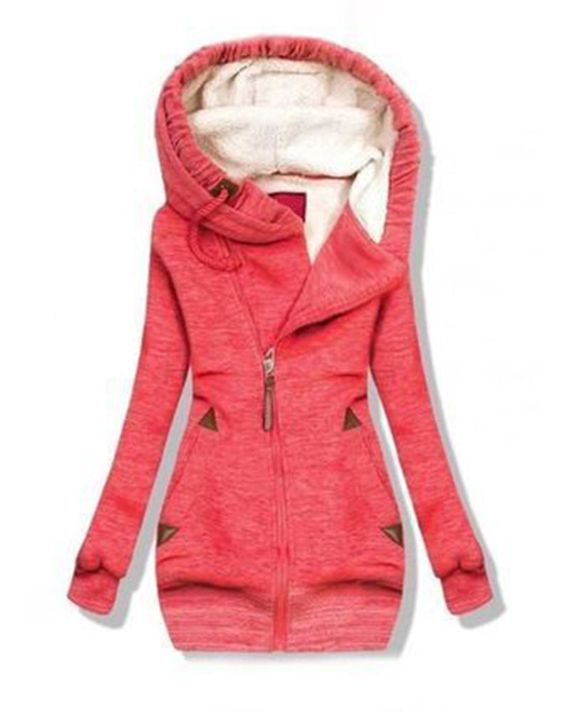 Women's Long-Sleeved Zip Hoodie