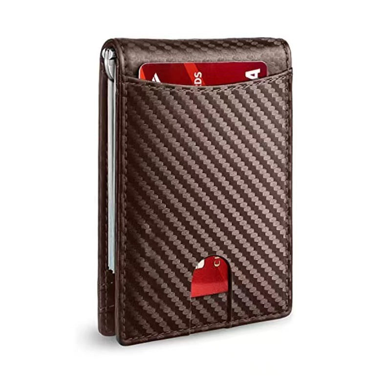 Leather Multifunctional Card Sleeve Microfiber Wear-resistant Rfid Anti-Theft Swiping