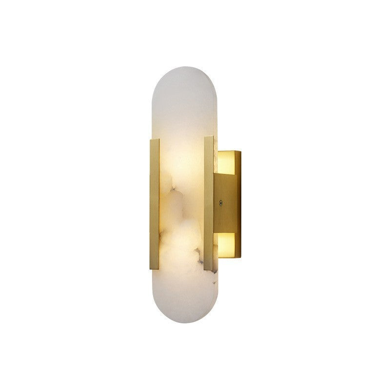 Marble Wall Lamp TV Background Wall Copper Bedside Lamp