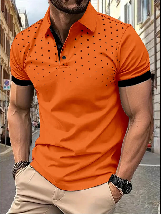 Plain Printing Series Men's Casual Short Sleeve